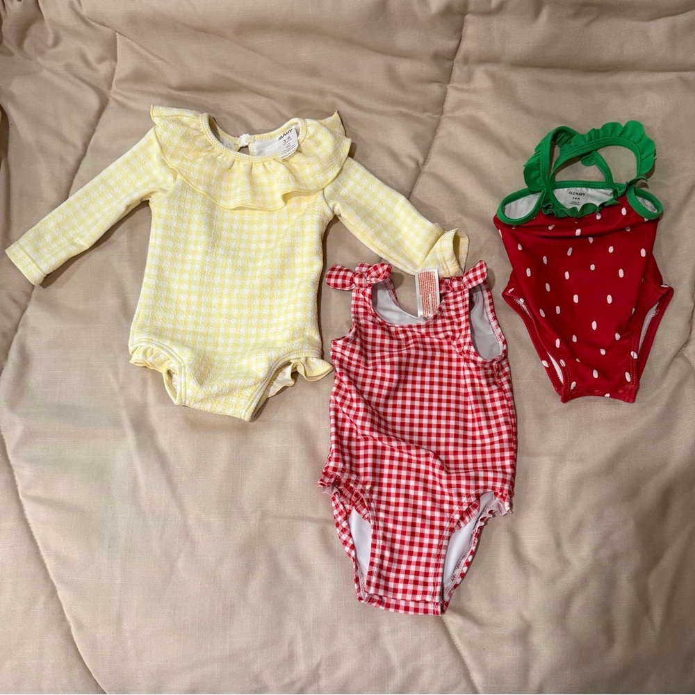 Swimsuit bundle, Cotton On Kids, Cat & Jack, Old Navy 3-6 & 6-9 months